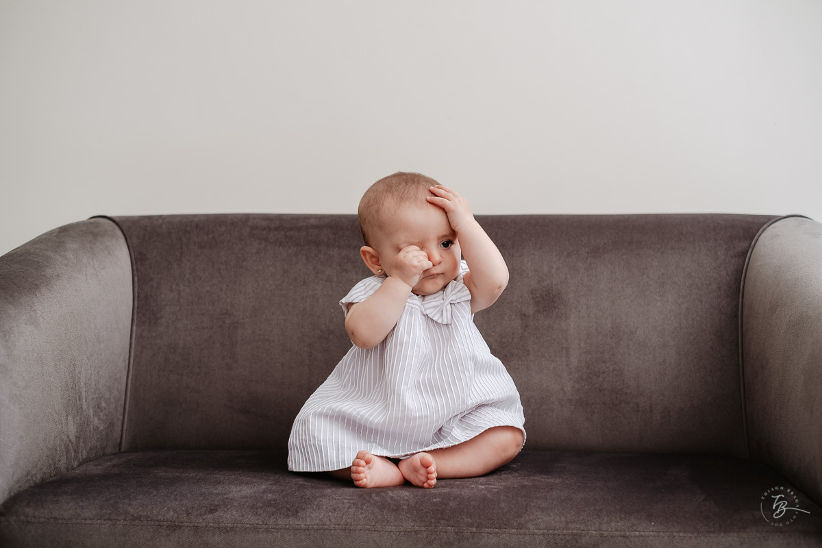 Ensaio de família em casa. 5 meses da Bia. Fotografia de familia em florianópolis/SC