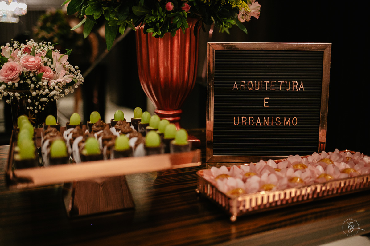 jantar de formatura de arquitetura de Laura Fattah em Florianópolis/SC
