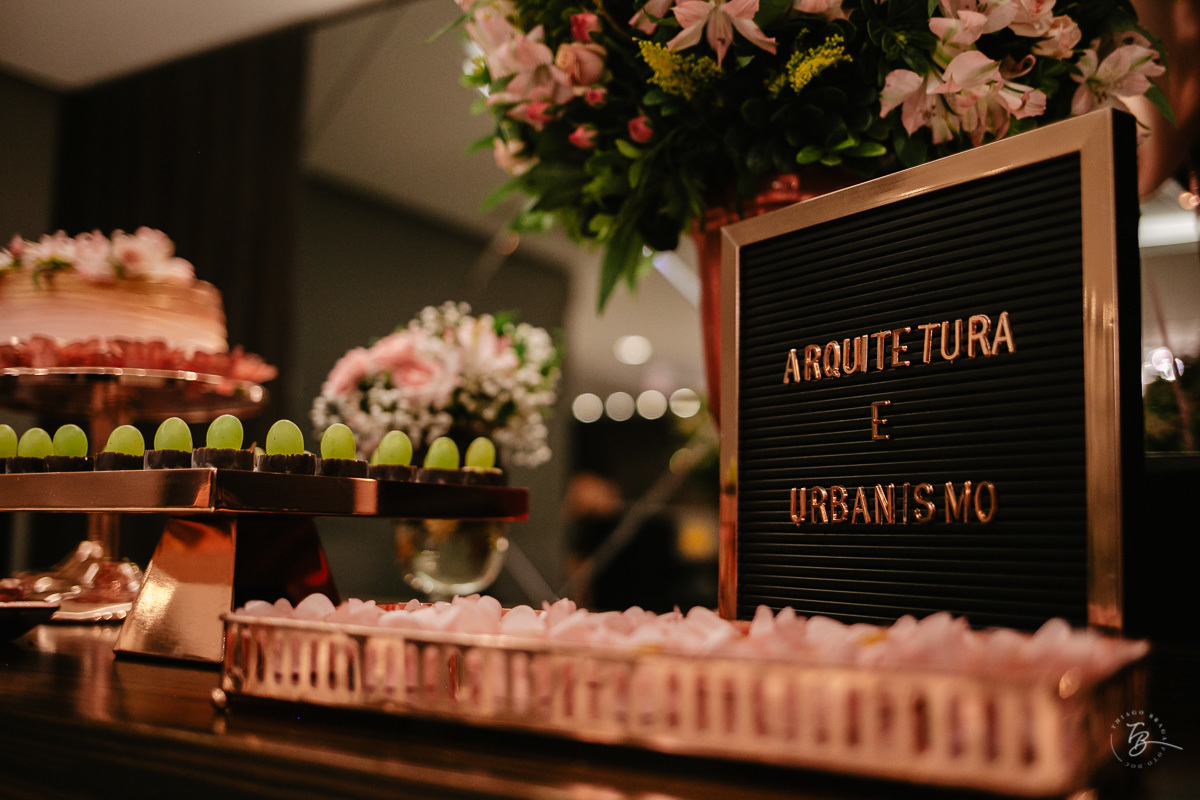 jantar de formatura de arquitetura de Laura Fattah em Florianópolis/SC