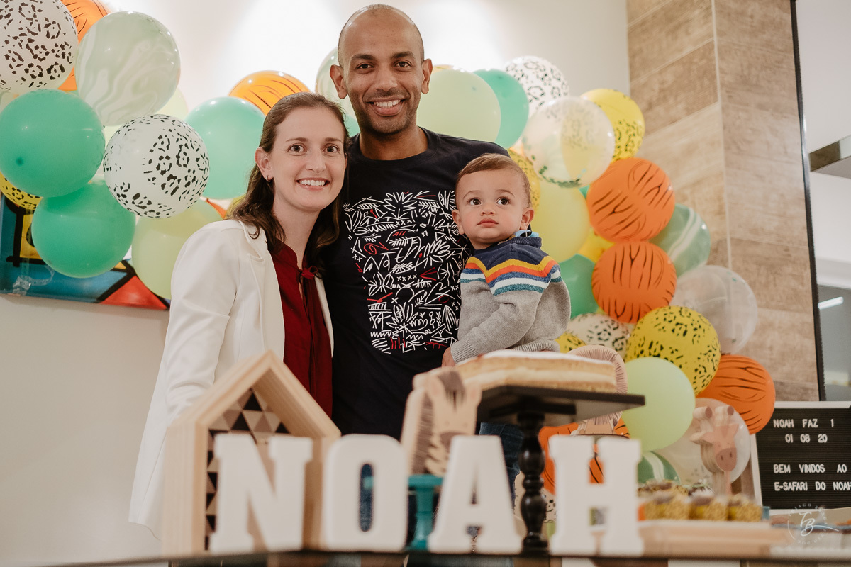 aniversário documental em casa. Primeiro aninho do Noah. 