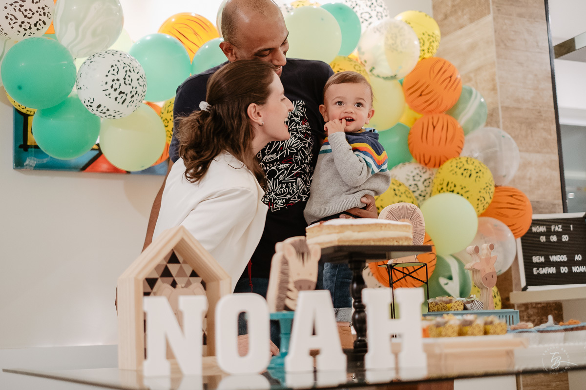 aniversário documental em casa. Primeiro aninho do Noah. 