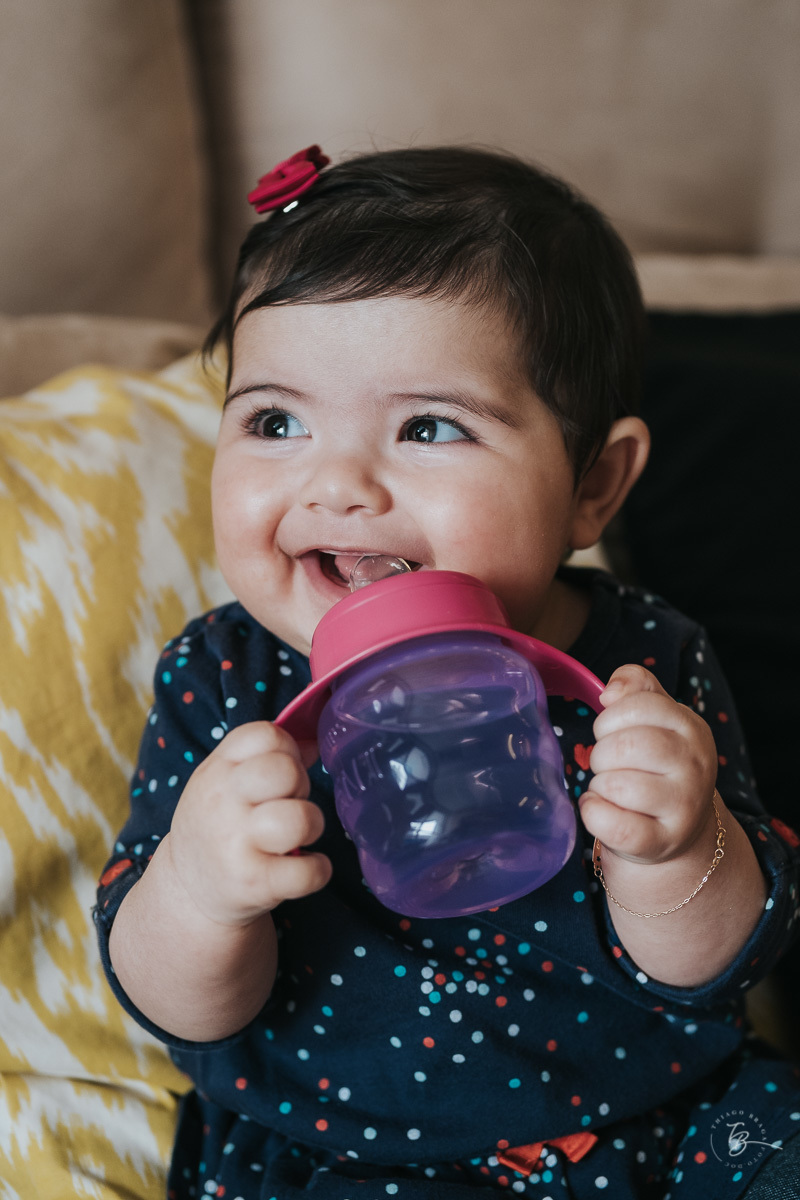 Acompanhamento do primeiro aninho da Khloe. Ensaio em casa e externo dos 7 meses do bebê. Thiago Braga 