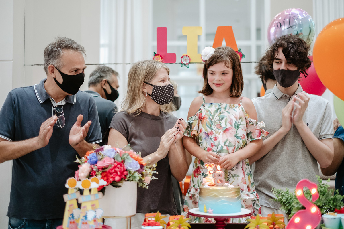 Aniversário infantil, 8 anos da Lia por Thiago Braga fotografia. 