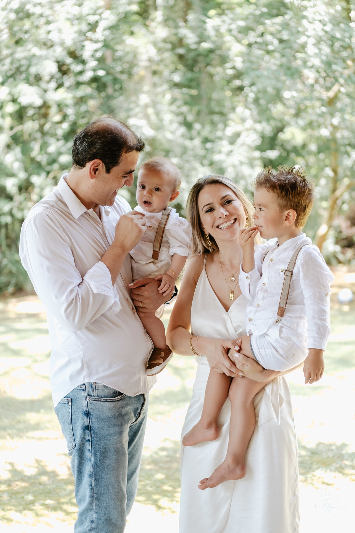O dia do Batizado do João Pedro e do Luis Felipe em Florianópolis/SC