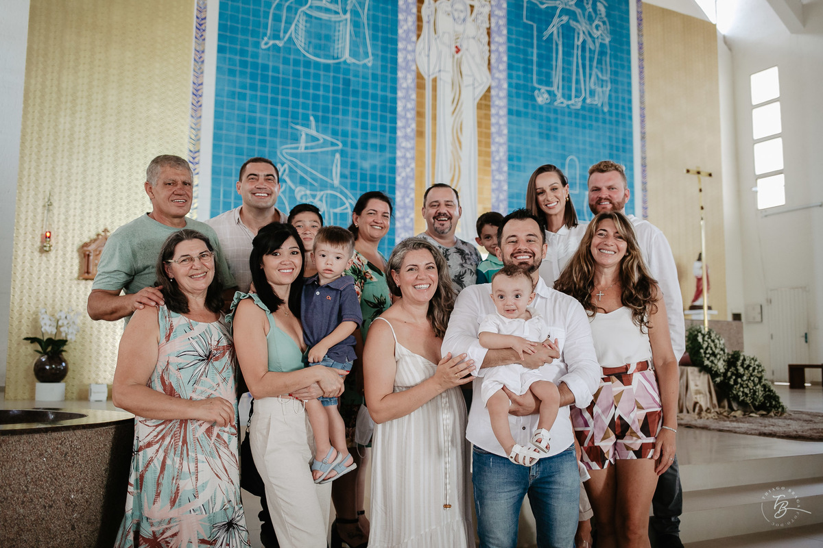 Fotografia Documental do Dia do Batizado do Davi, nos Ingleses em Florianópolis, por Thiago Braga fotografia