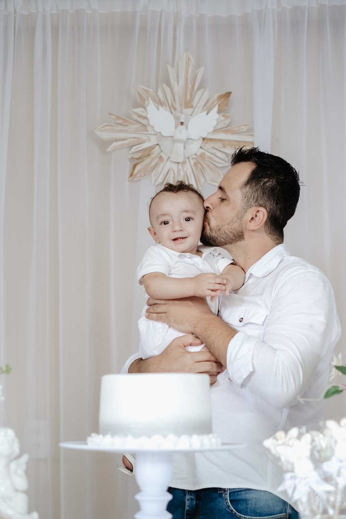 Fotografia Documental do Dia do Batizado do Davi, nos Ingleses em Florianópolis, por Thiago Braga fotografia