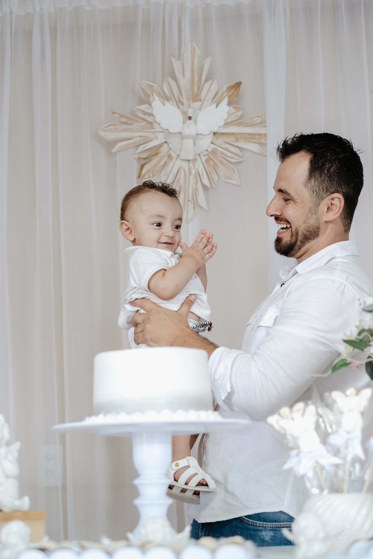 Fotografia Documental do Dia do Batizado do Davi, nos Ingleses em Florianópolis, por Thiago Braga fotografia