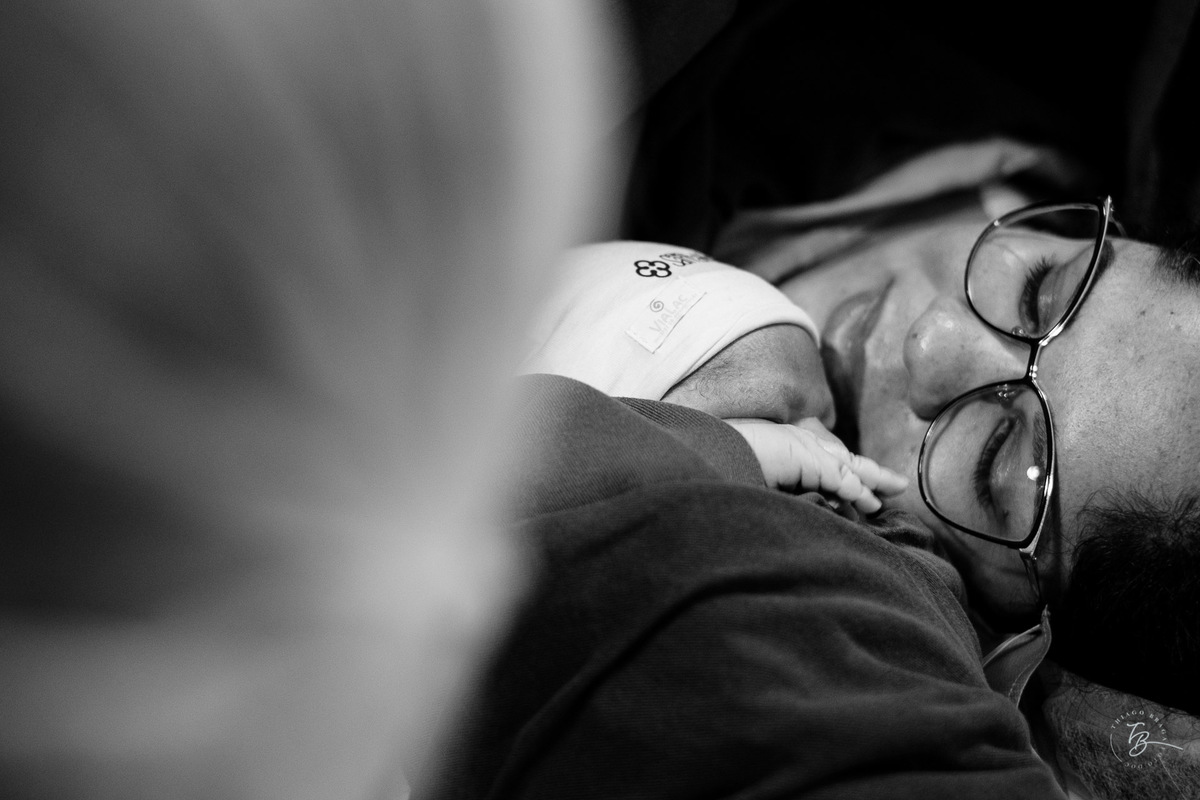 História do nascimento do Bernardo na Clínica Santa Helena em Florianópolis - SC por Thiago Braga Fotografia. 