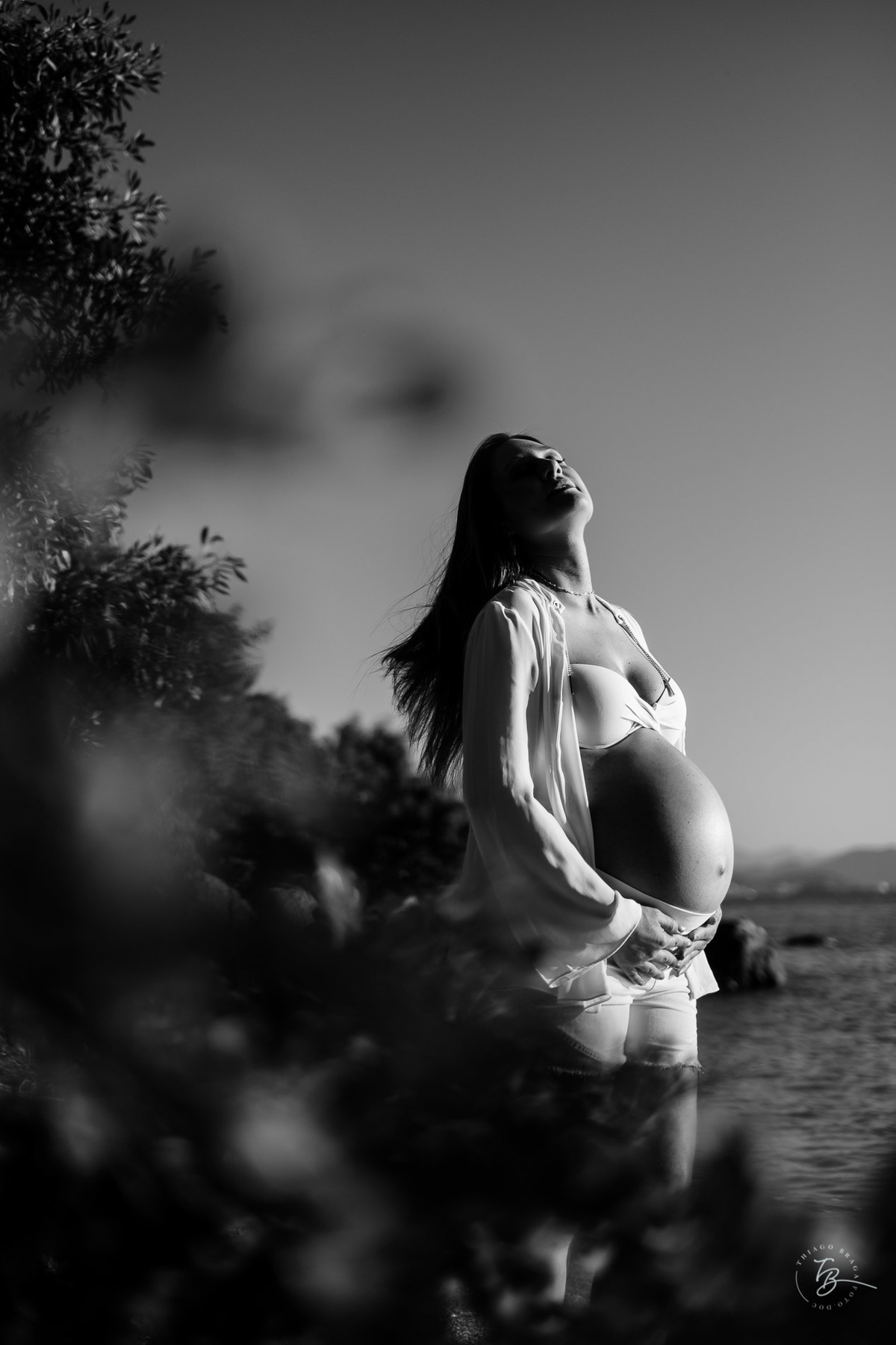 ensaio gestante no pontal do Sambaqui em Florianópolis/SC