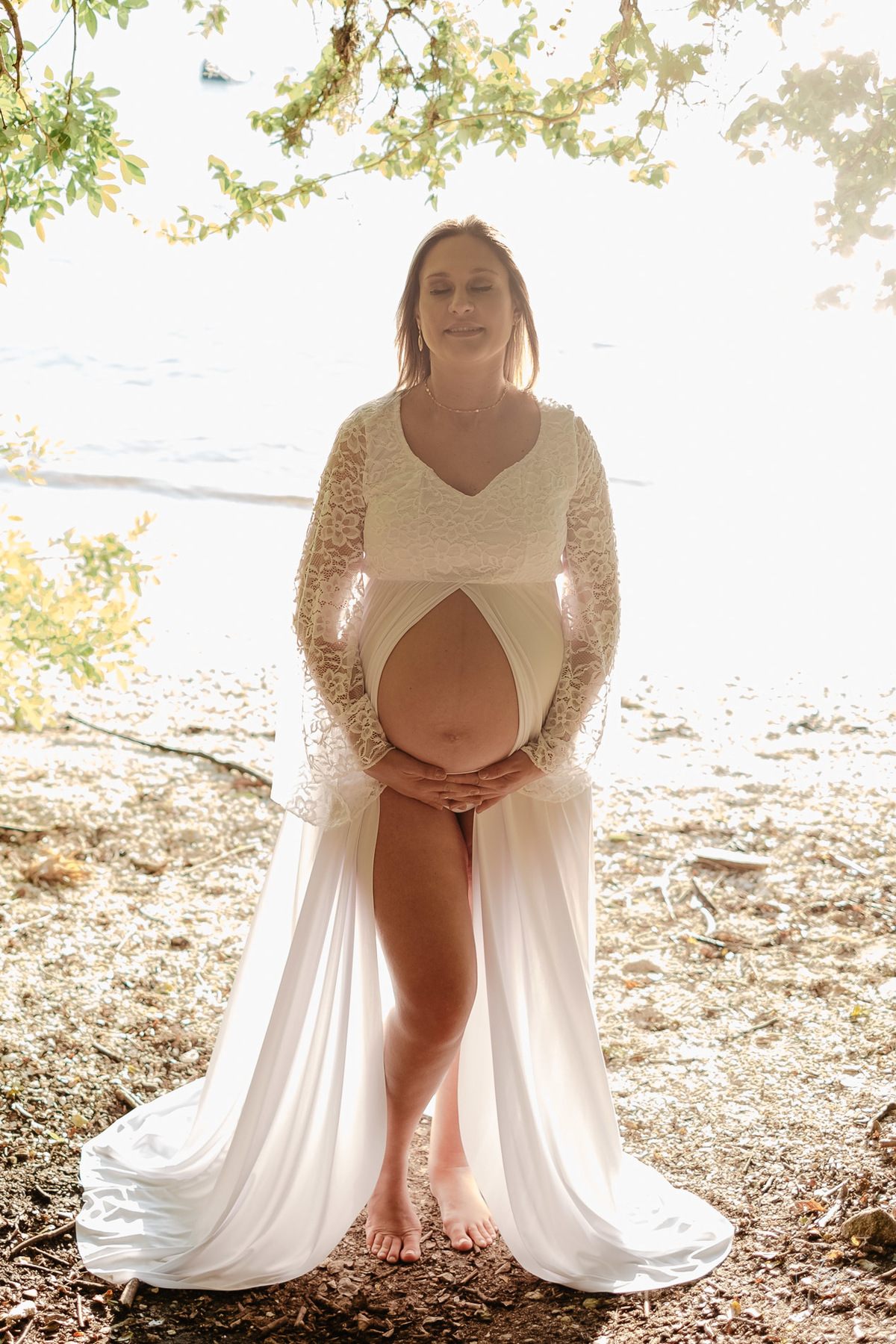 ensaio gestante no pontal do Sambaqui em Florianópolis/SC