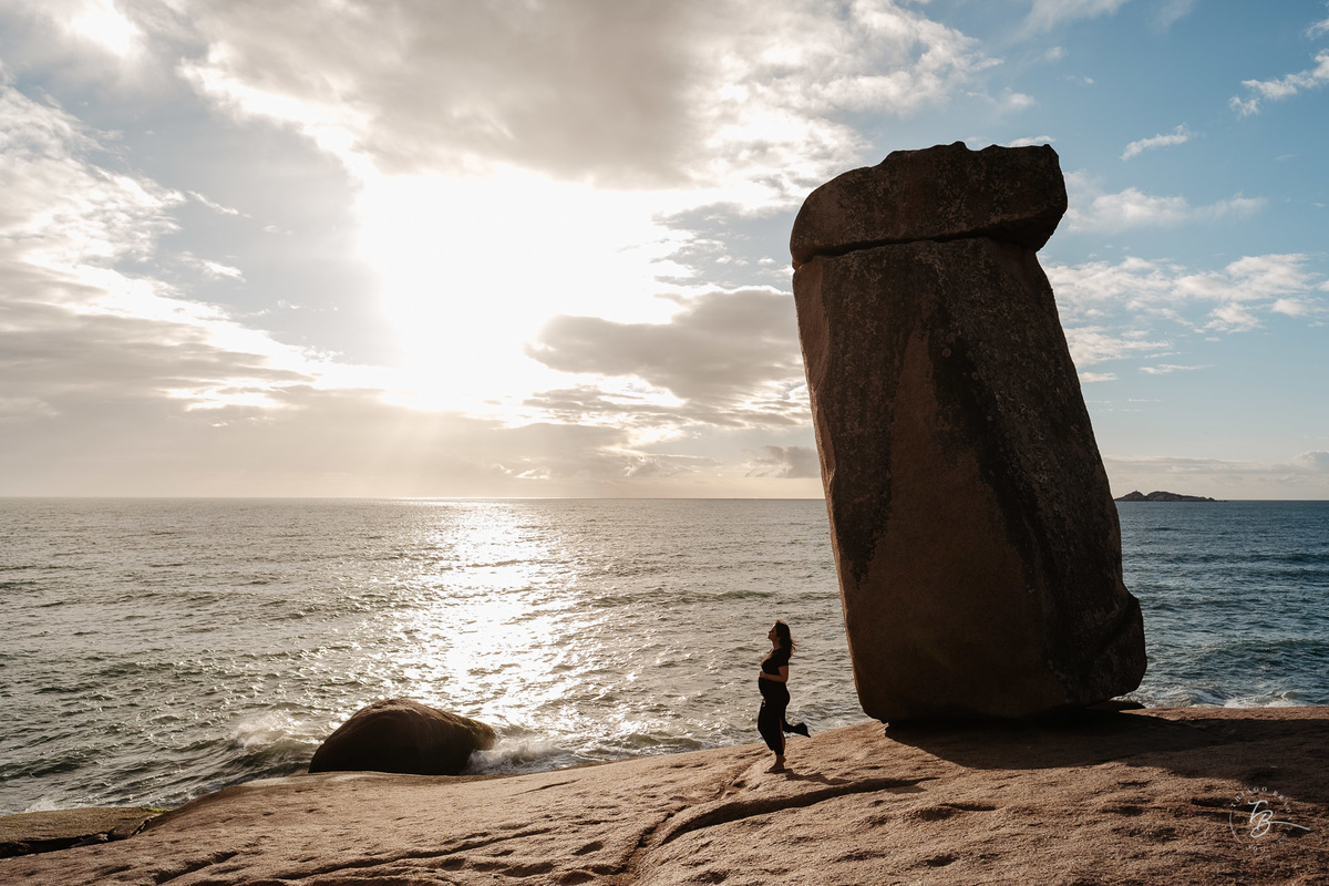 ensaio gestante amanhecer em Laguna, esperando Sofia por Thiago Braga