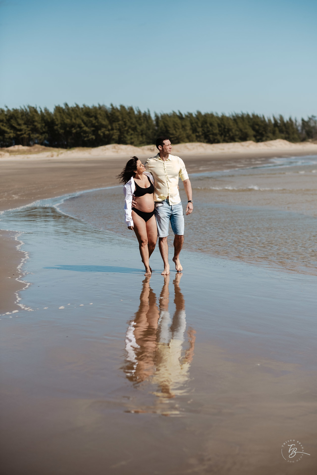 ensaio gestante amanhecer em Laguna, esperando Sofia por Thiago Braga