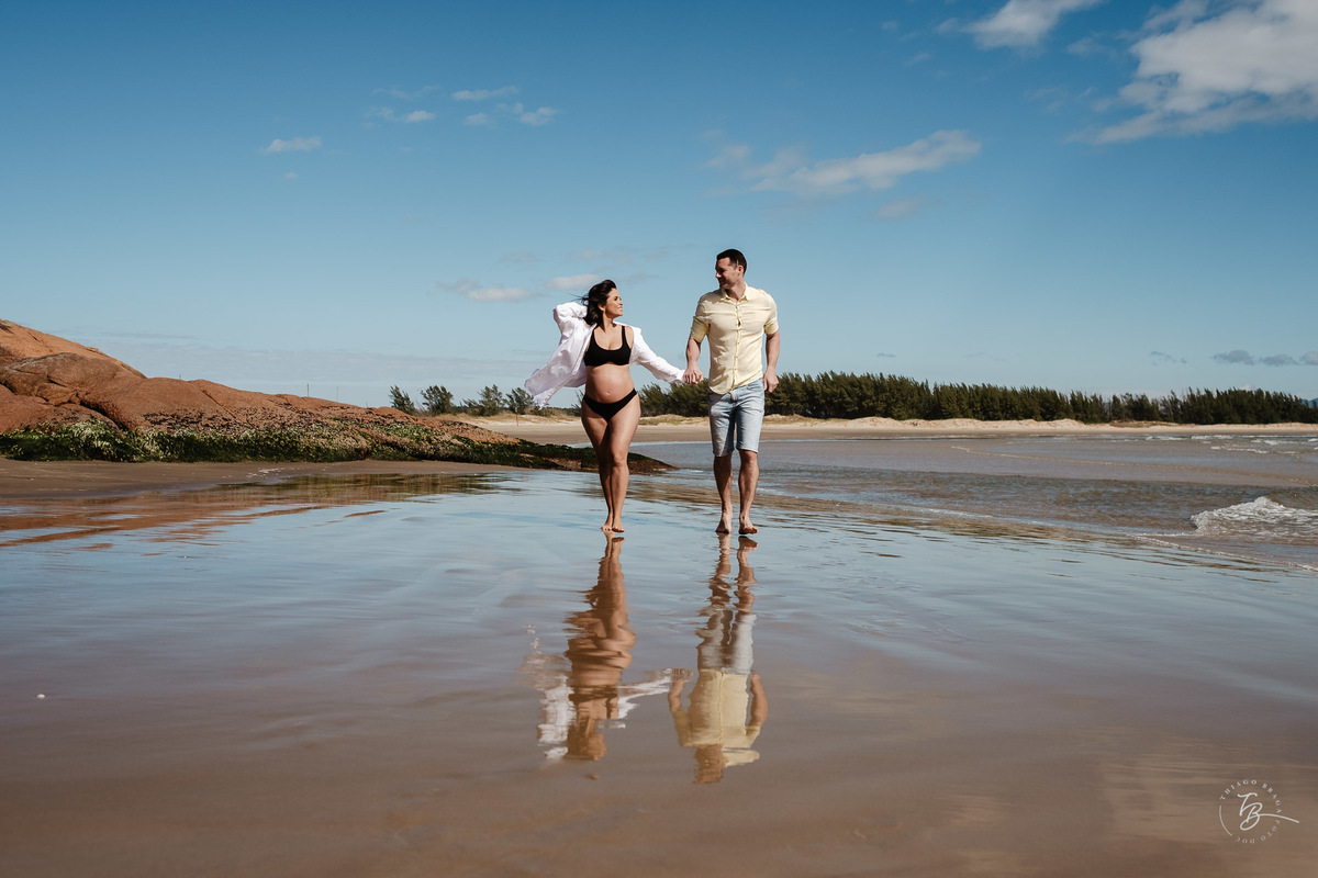 ensaio gestante amanhecer em Laguna, esperando Sofia por Thiago Braga