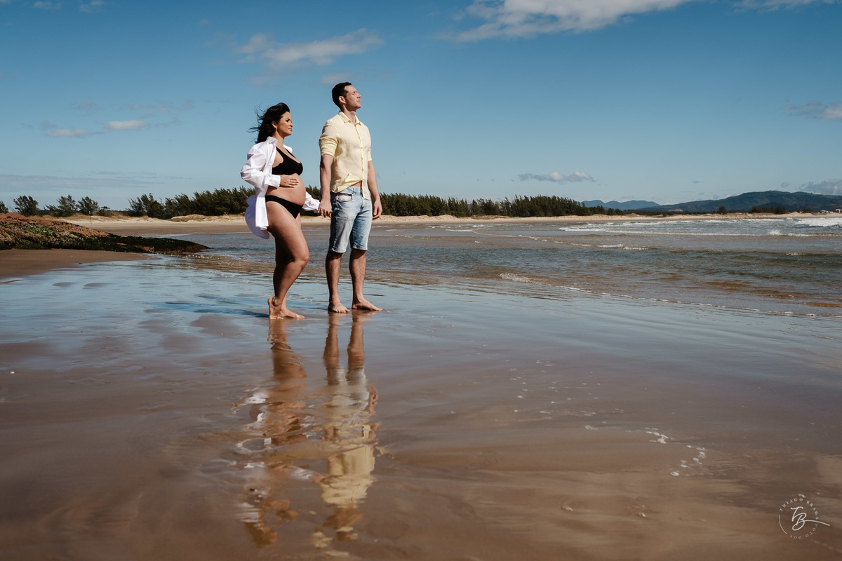 ensaio gestante amanhecer em Laguna, esperando Sofia por Thiago Braga