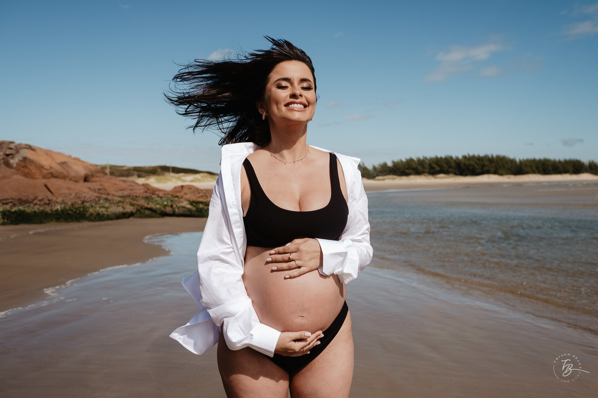 ensaio gestante amanhecer em Laguna, esperando Sofia por Thiago Braga