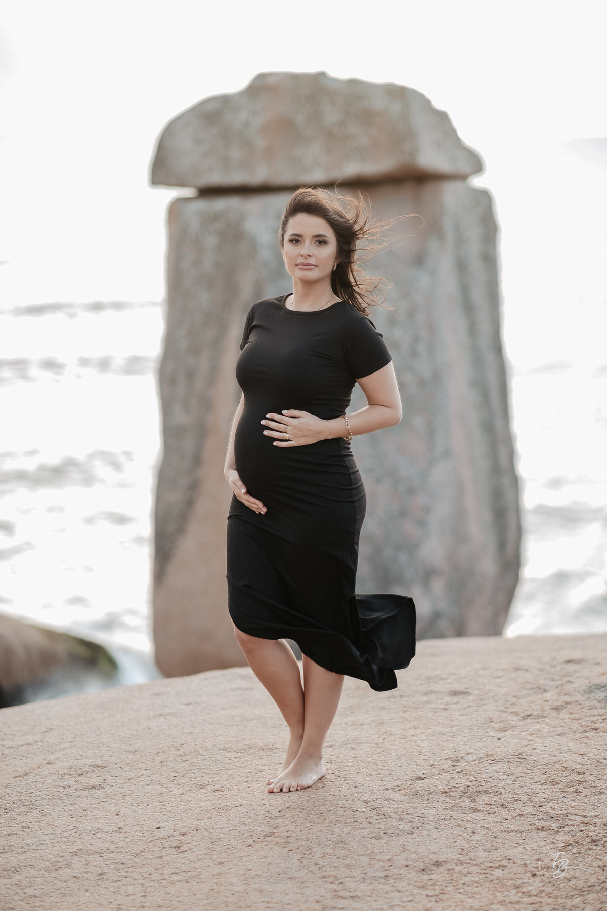 ensaio gestante amanhecer em Laguna, esperando Sofia por Thiago Braga