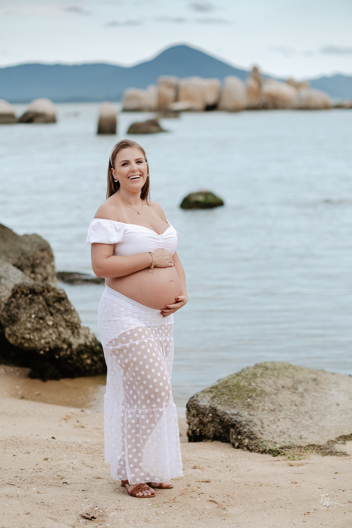 Ensaio gestante espera pelo Leonardo, em um fim de tarde em Itaguaçu - Florianópolis, por Thiago Braga