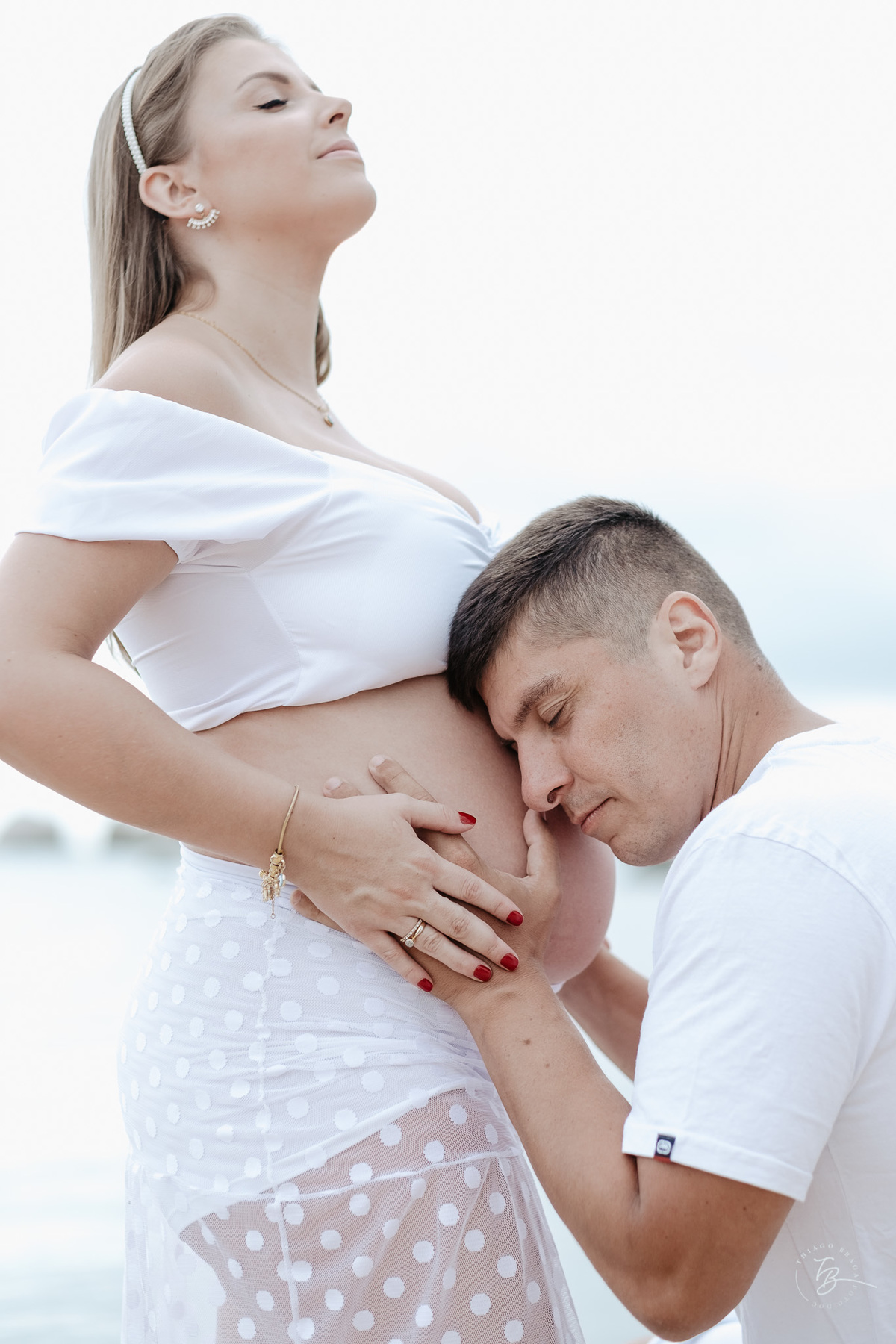 Ensaio gestante espera pelo Leonardo, em um fim de tarde em Itaguaçu - Florianópolis, por Thiago Braga