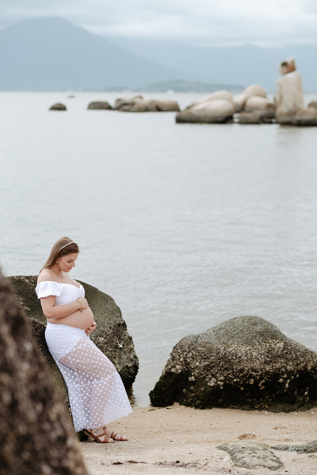 Ensaio gestante espera pelo Leonardo, em um fim de tarde em Itaguaçu - Florianópolis, por Thiago Braga