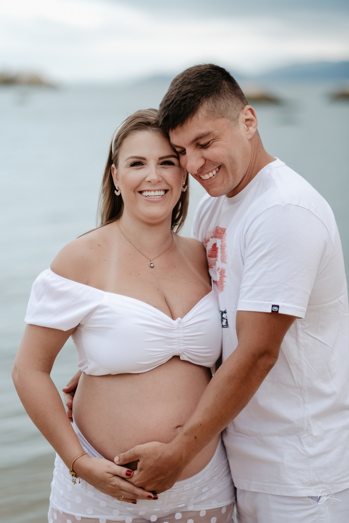 Ensaio gestante espera pelo Leonardo, em um fim de tarde em Itaguaçu - Florianópolis, por Thiago Braga