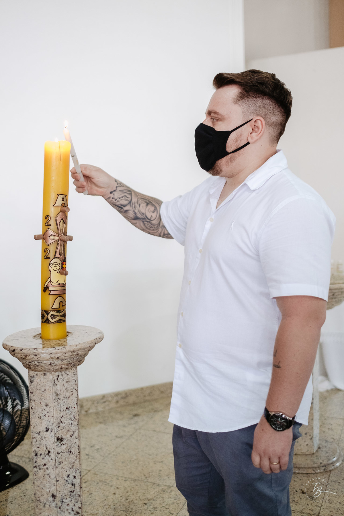 dia do batizado da Laura, por Thiago Braga fotografia. Documental de família