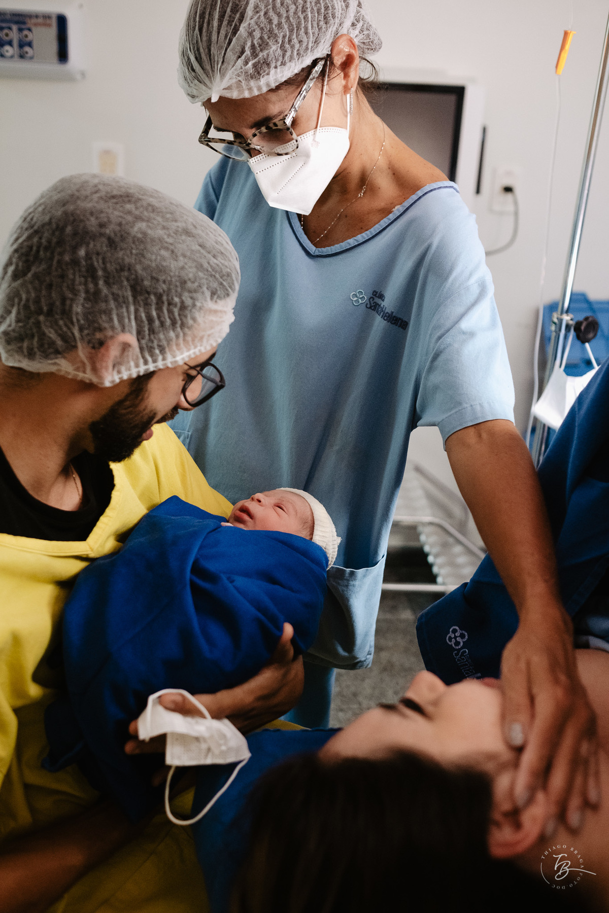 Nascimento do Benicio, na maternidade Santa Helena em Florianópolis/Sc, por Thiago Braga Fotografia. 