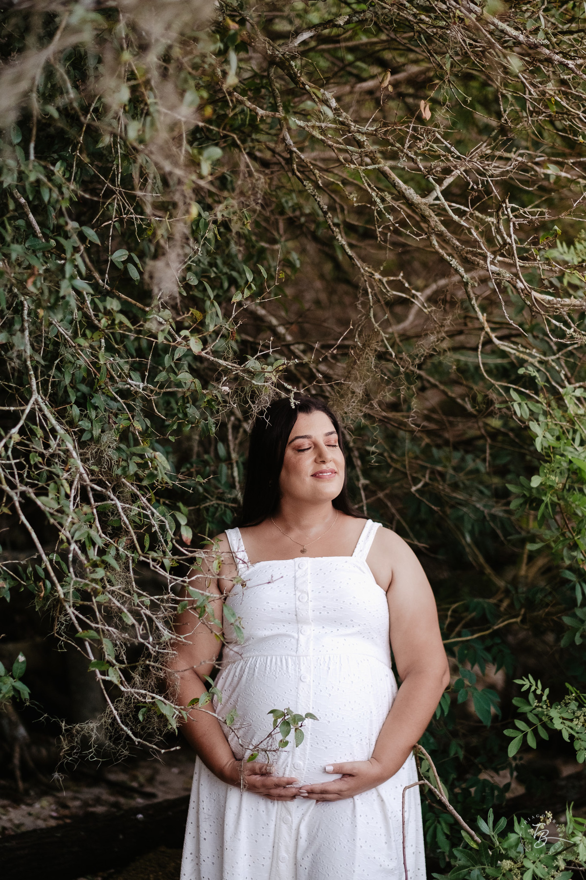 Ensaio gestante no amanhecer em Santo Antonio de Lisboa em Florianópolis, por Thiago Braga fotografia