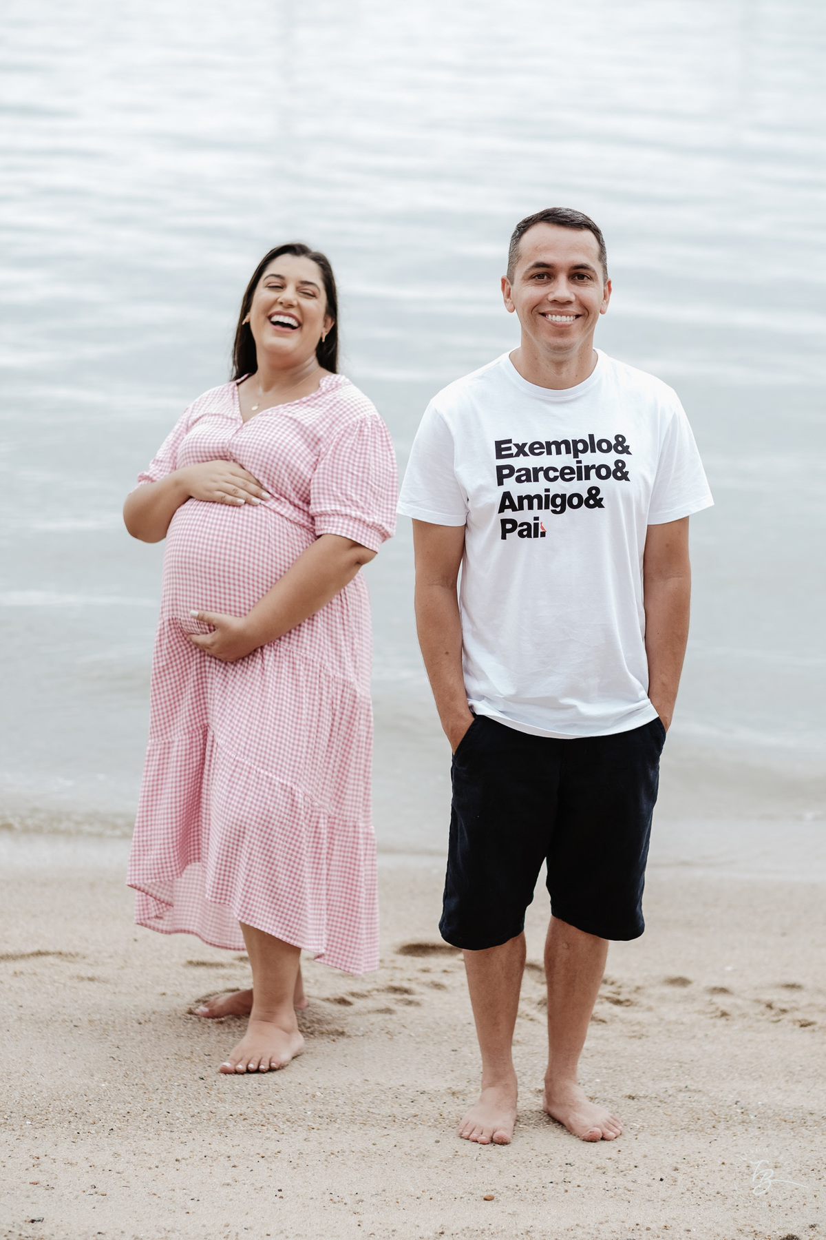 Ensaio gestante no amanhecer em Santo Antonio de Lisboa em Florianópolis, por Thiago Braga fotografia