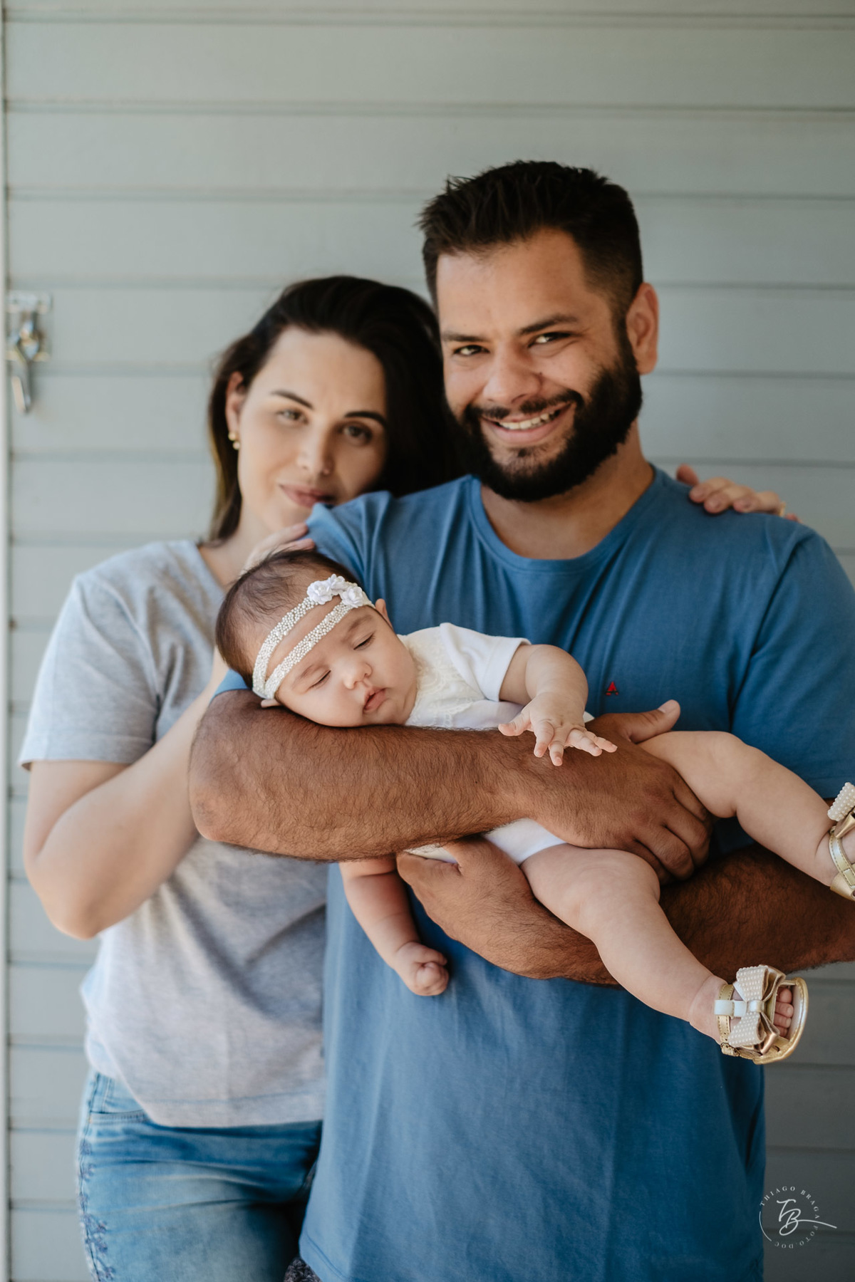 Ensaio em casa, de 2 meses da Perola em Florianópolis, por Thiago Braga