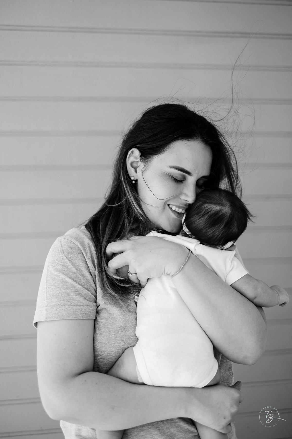 Ensaio em casa, de 2 meses da Perola em Florianópolis, por Thiago Braga