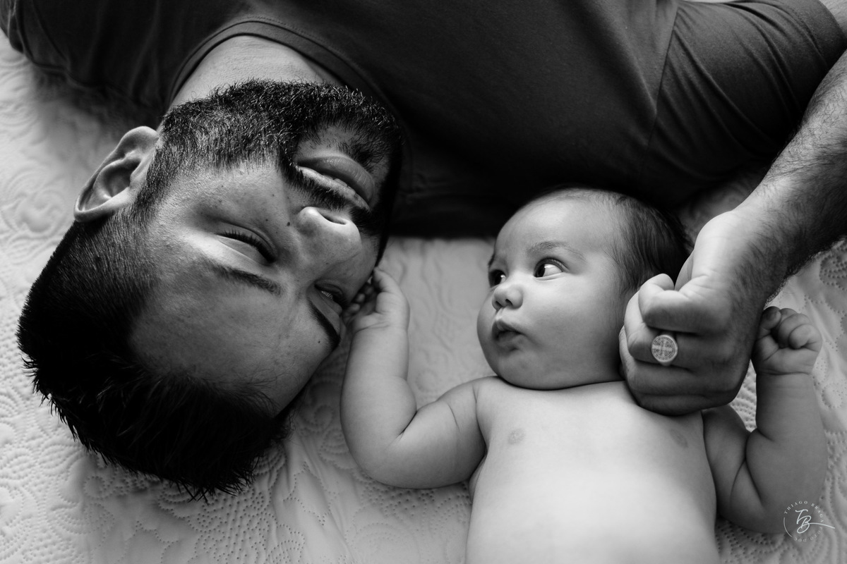 Ensaio em casa, de 2 meses da Perola em Florianópolis, por Thiago Braga