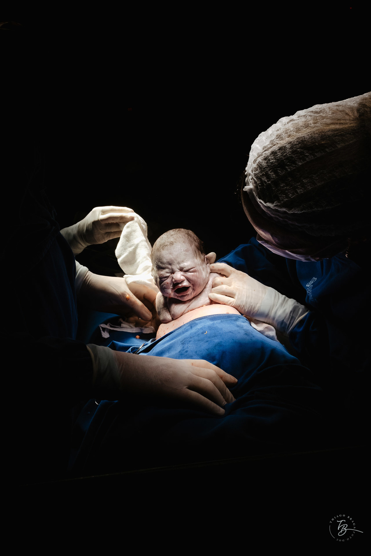 nascimento joaquim, na maternidade santa helena em Florianópolis por Thiago Braga Fotografia