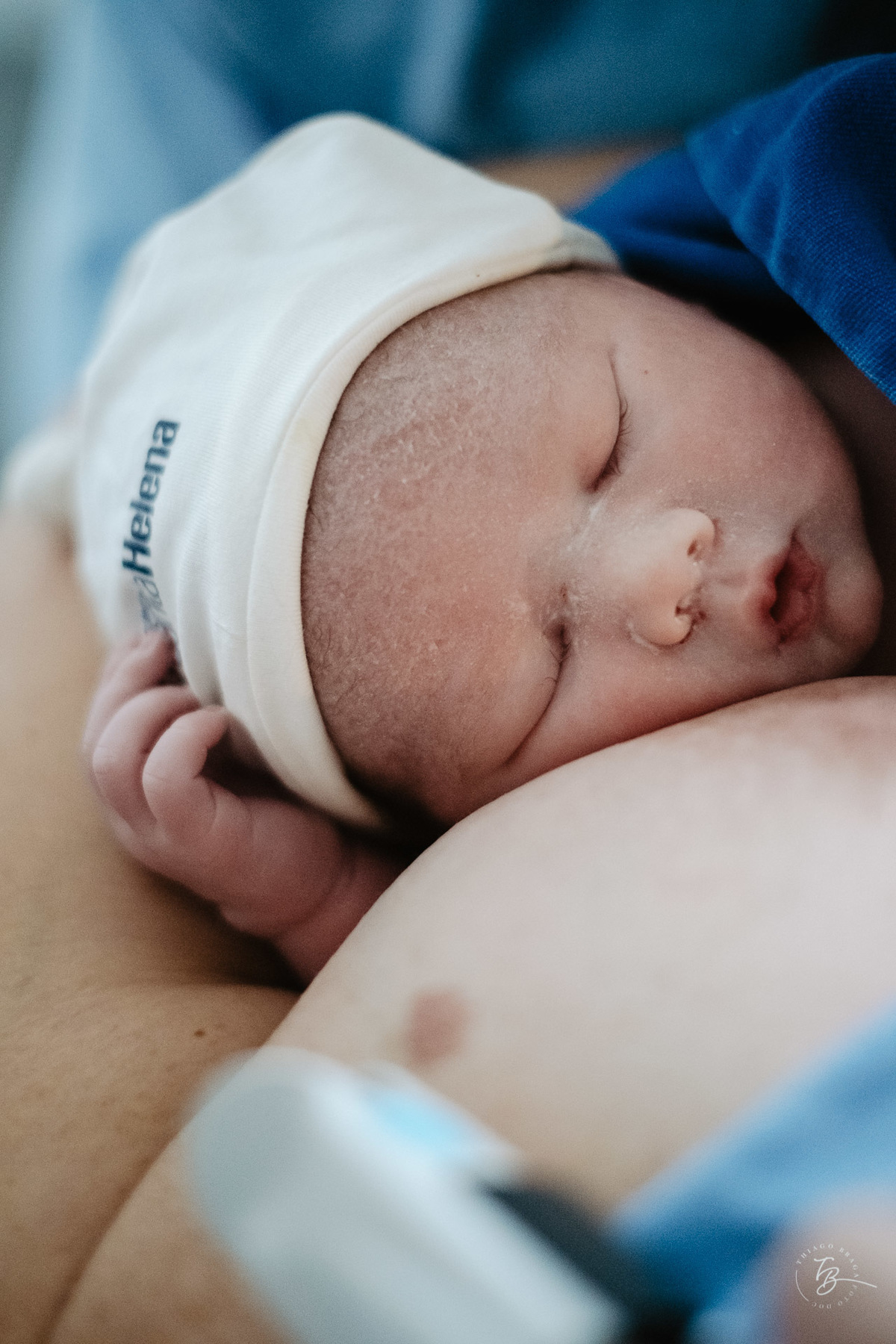 nascimento joaquim, na maternidade santa helena em Florianópolis por Thiago Braga Fotografia