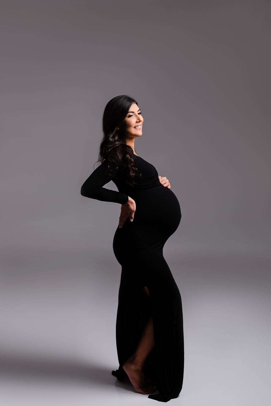 Ensaio gestante em estúdio