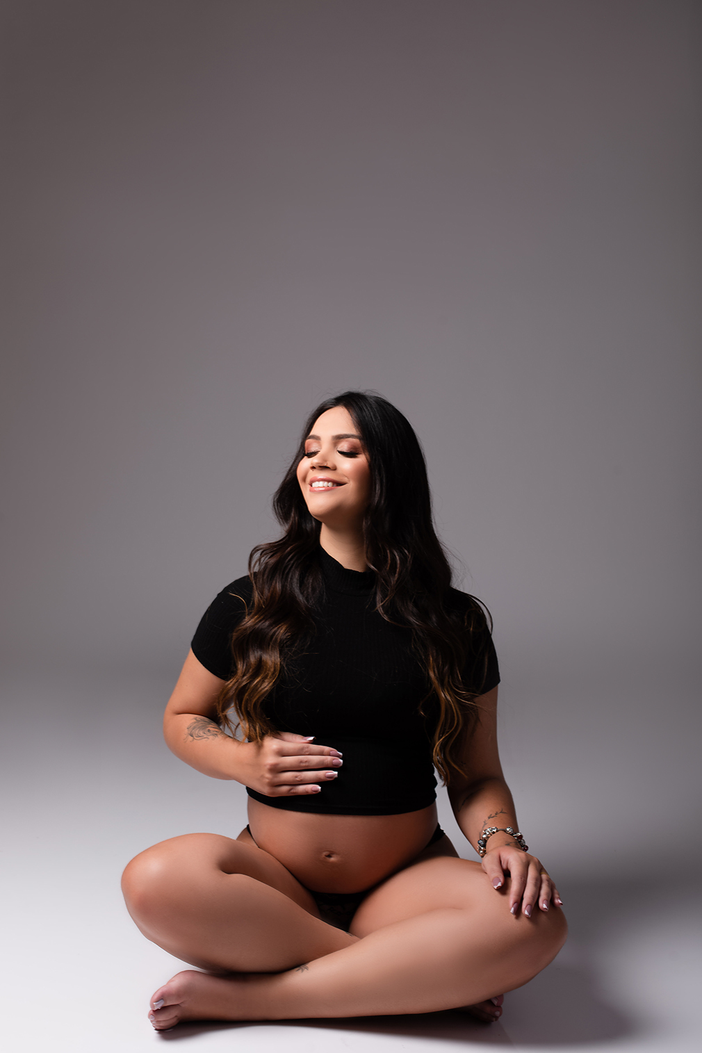 Ensaio Gestante em estúdio