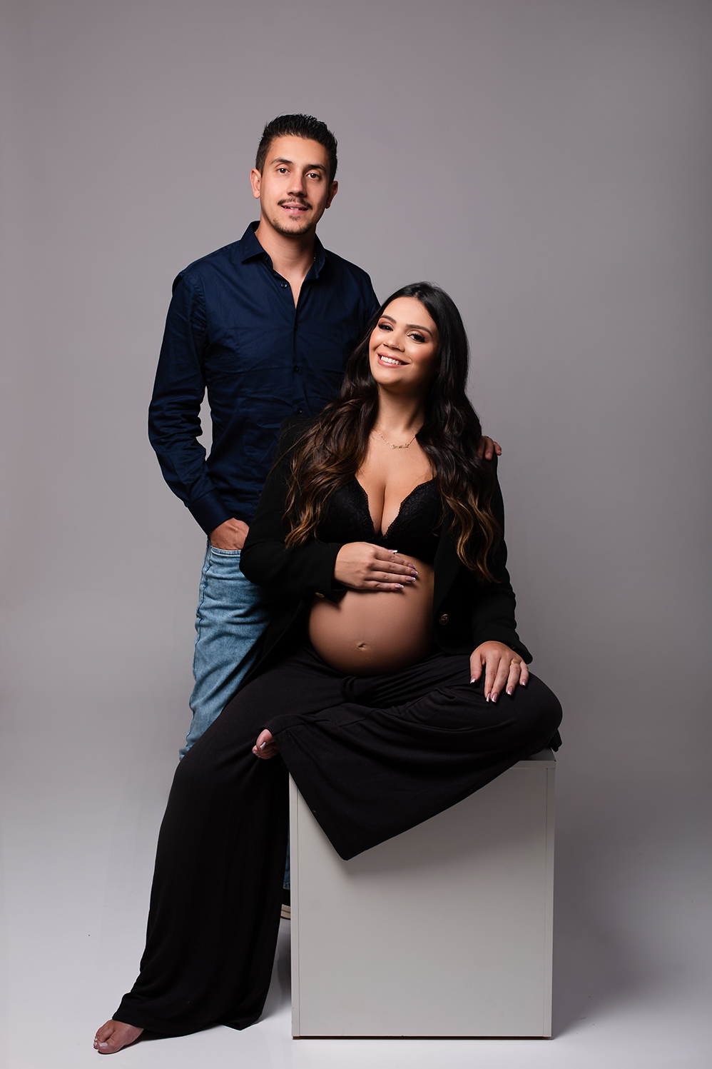 Ensaio Gestante em estúdio