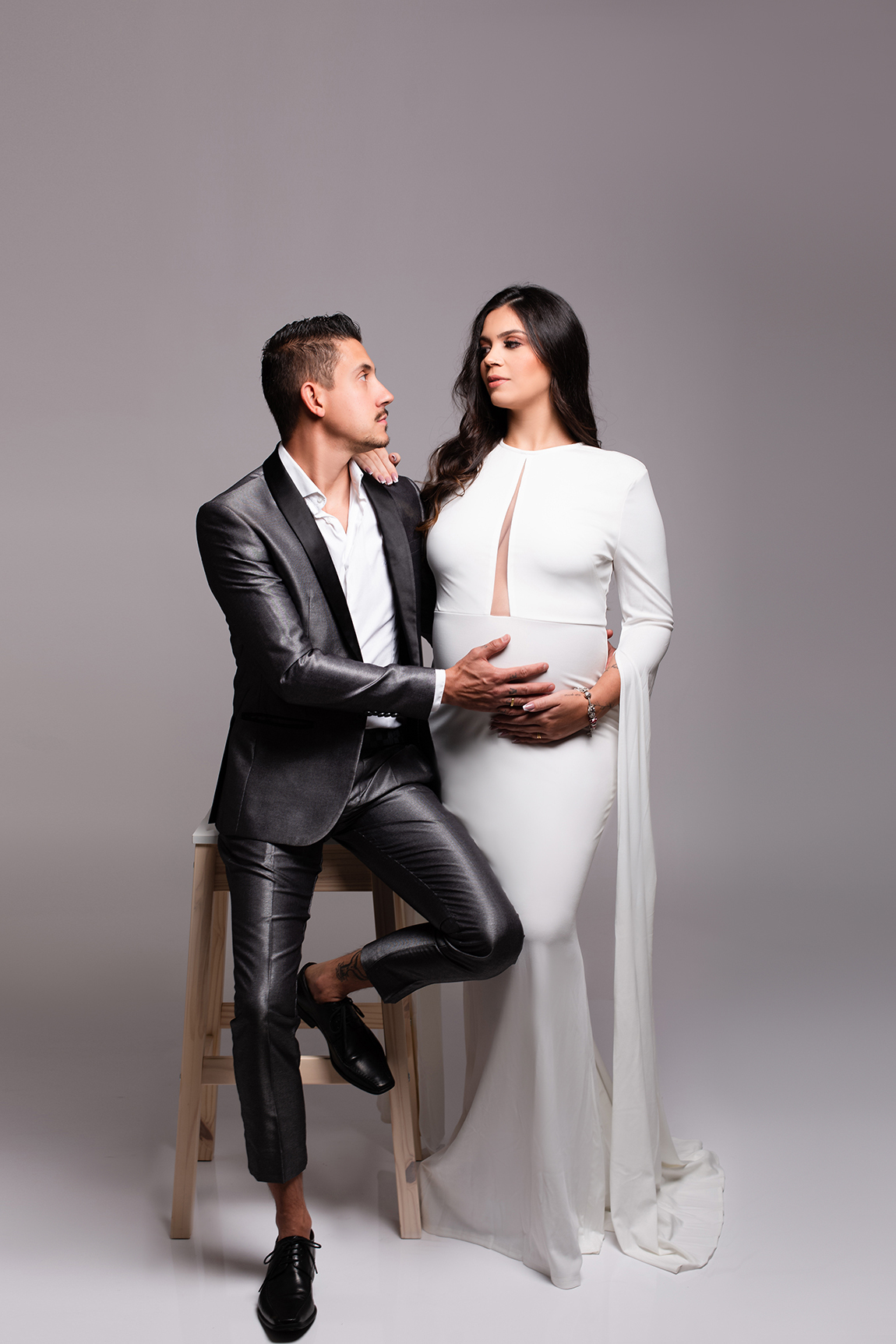 Ensaio Gestante em estúdio