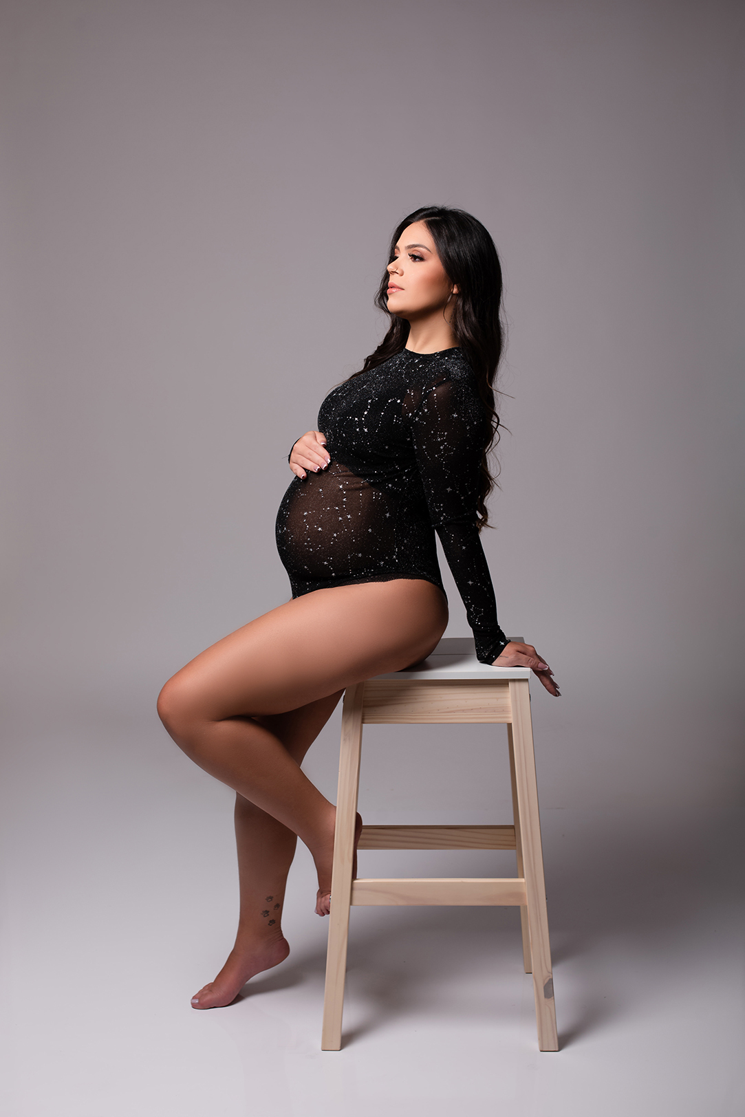 Ensaio Gestante em estúdio