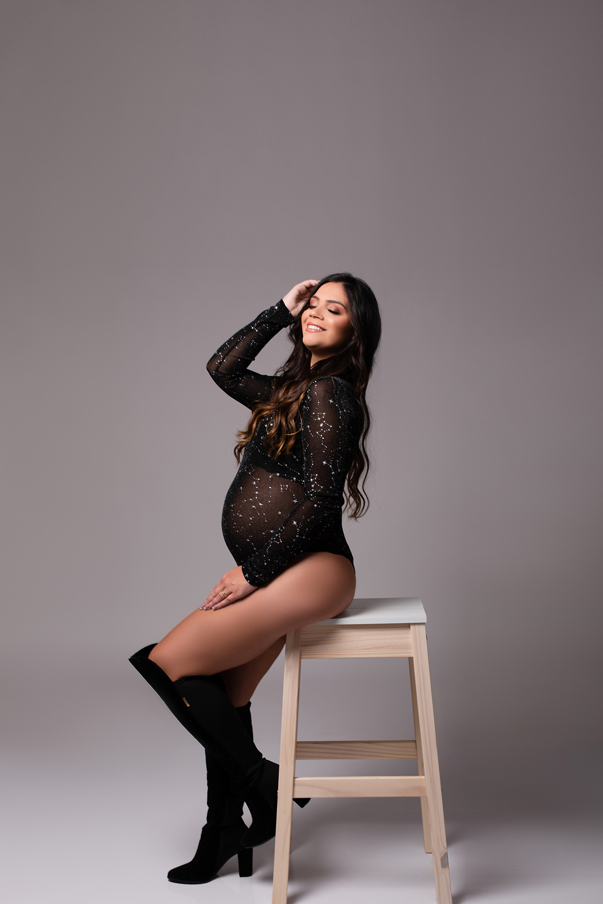 Ensaio Gestante em estúdio