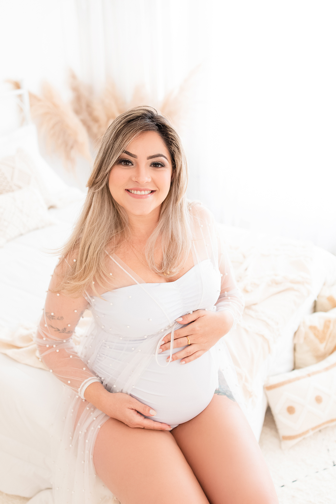 Ensaio gestante em estúdio são josé dos campos