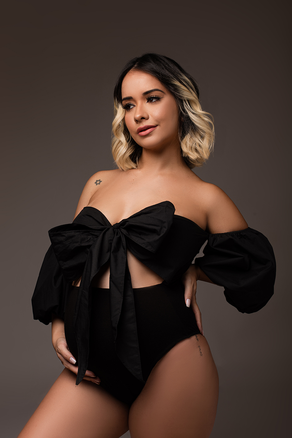 Ensaio gestante diferente