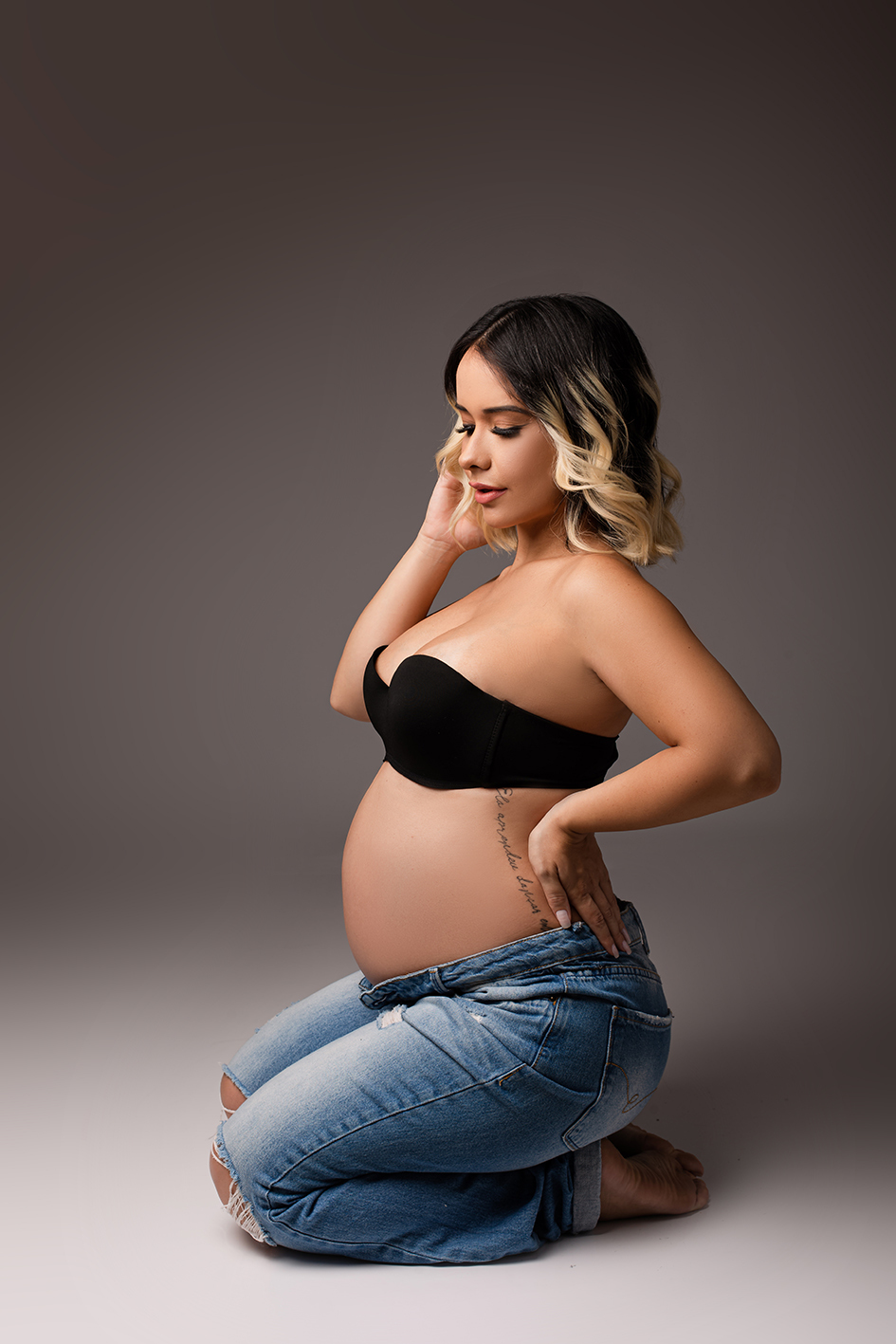 Ensaio gestante diferente