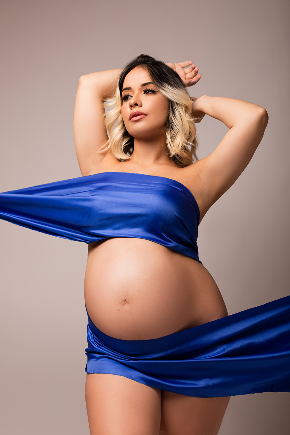 Ensaio gestante diferente