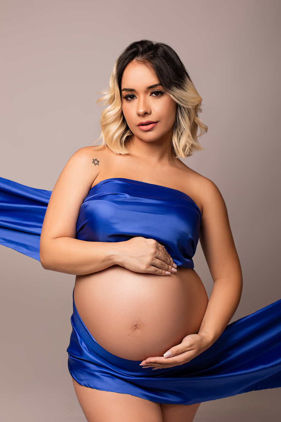 Ensaio gestante diferente