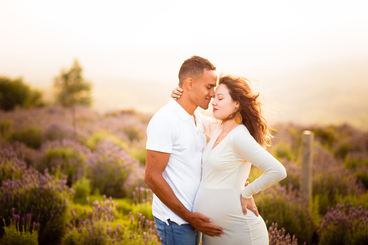 ensaio gestante no lavandário 