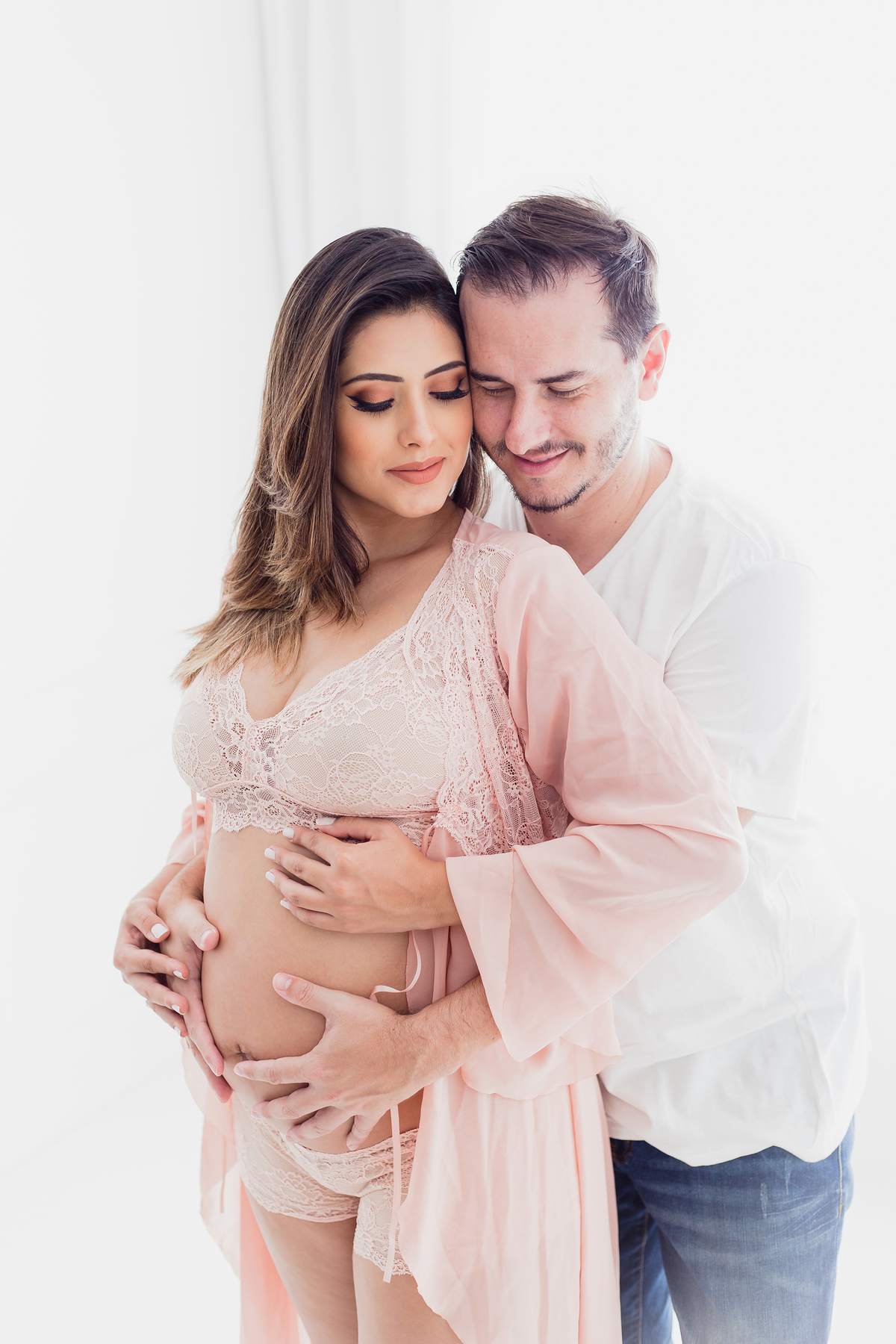 Fotos de gestante em estúdio