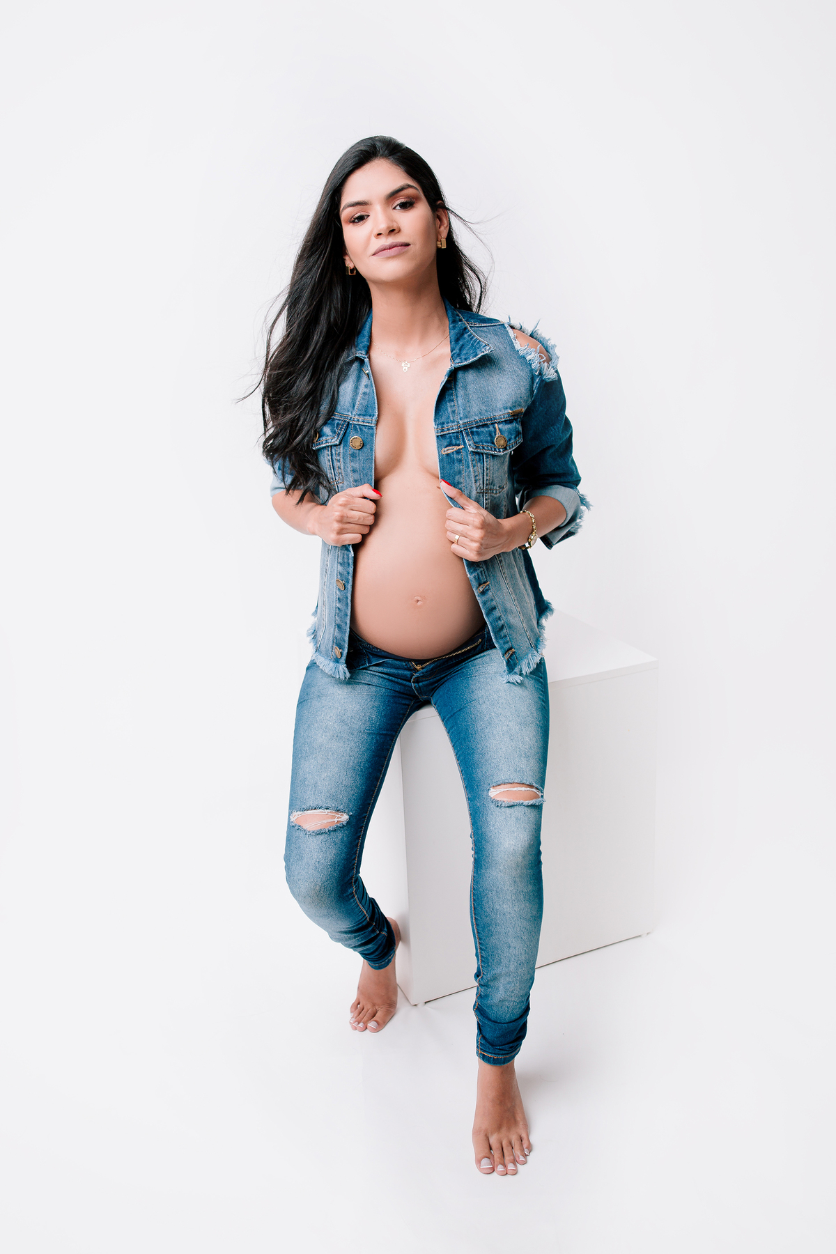 looks para gestante estilosa