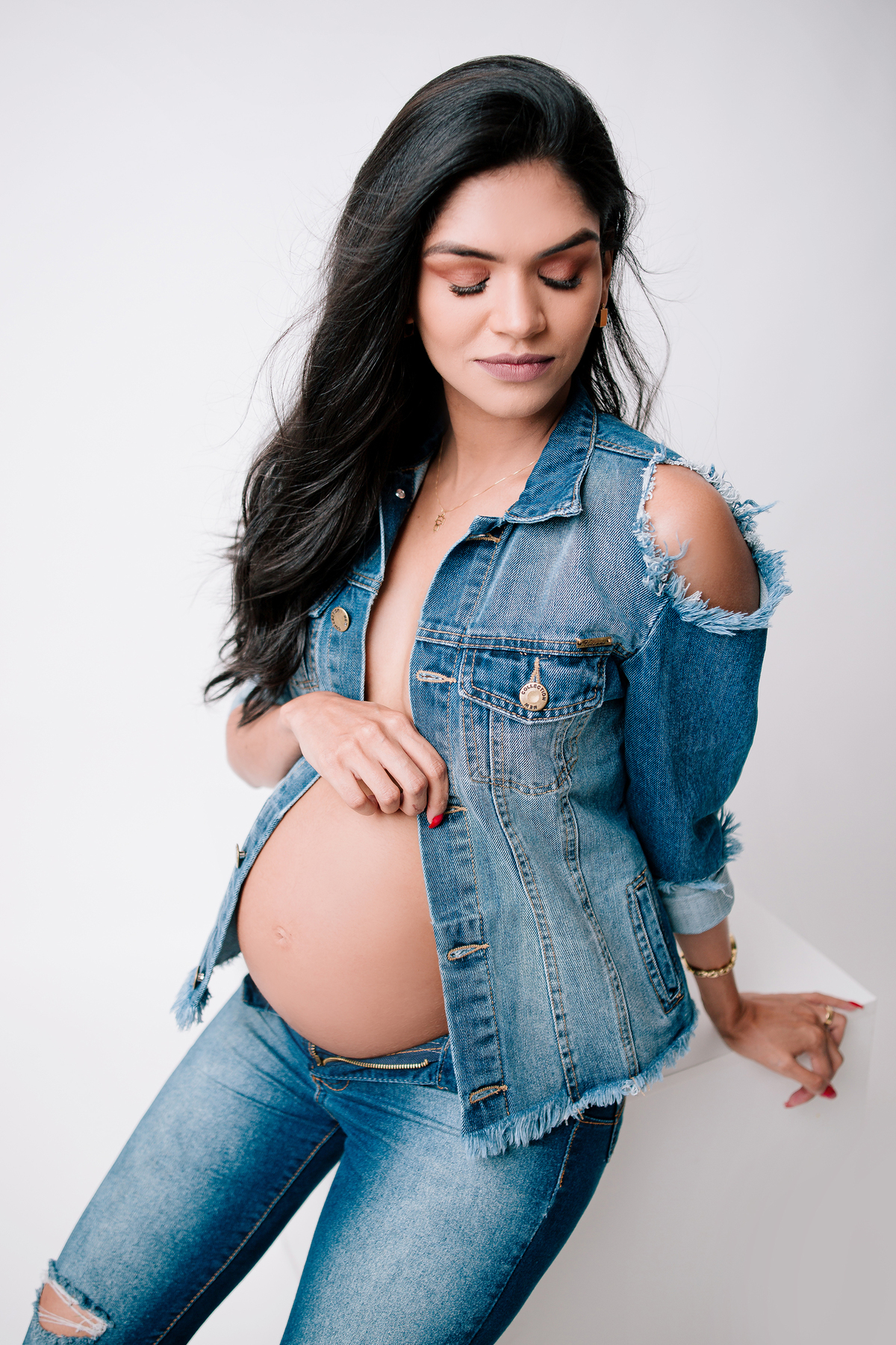 looks para gestante estilosa
