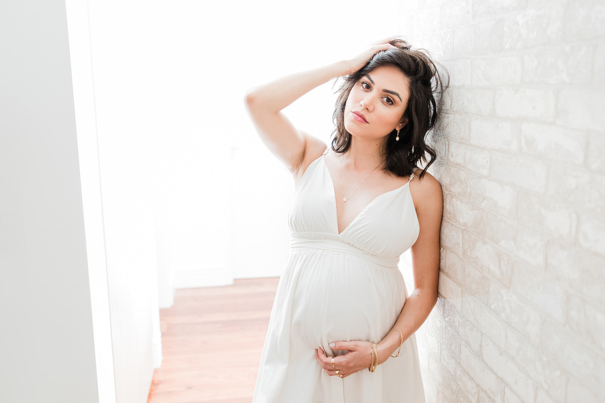 Ideias para ensaio gestante em casa