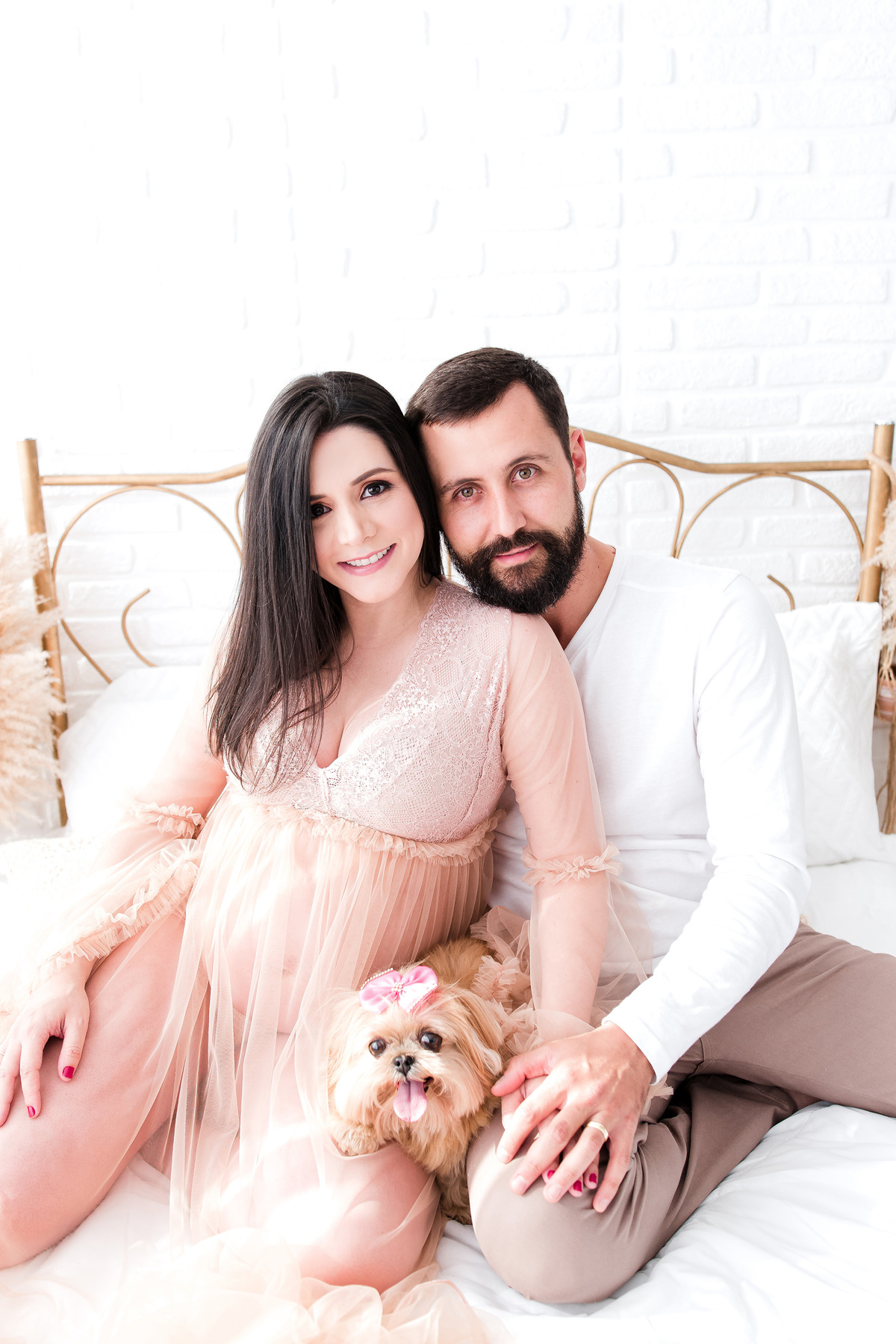 fotos de ensaio gestante em estúdio